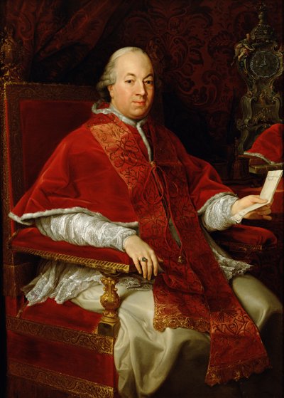 Papst Pius VI. (1717-99) ca. 1775-76 von Pompeo Girolamo Batoni